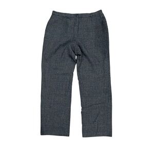 Pendleton Womens Black Lined 100% Virgin Wool Work Career Tweed Dress Pants 14